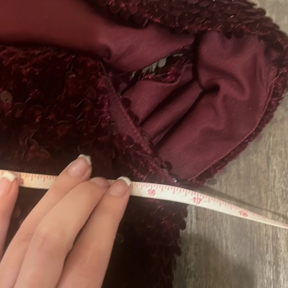 NWT Lavish Alice Purple Velvet Sequin Dress - Picture 13 of 16